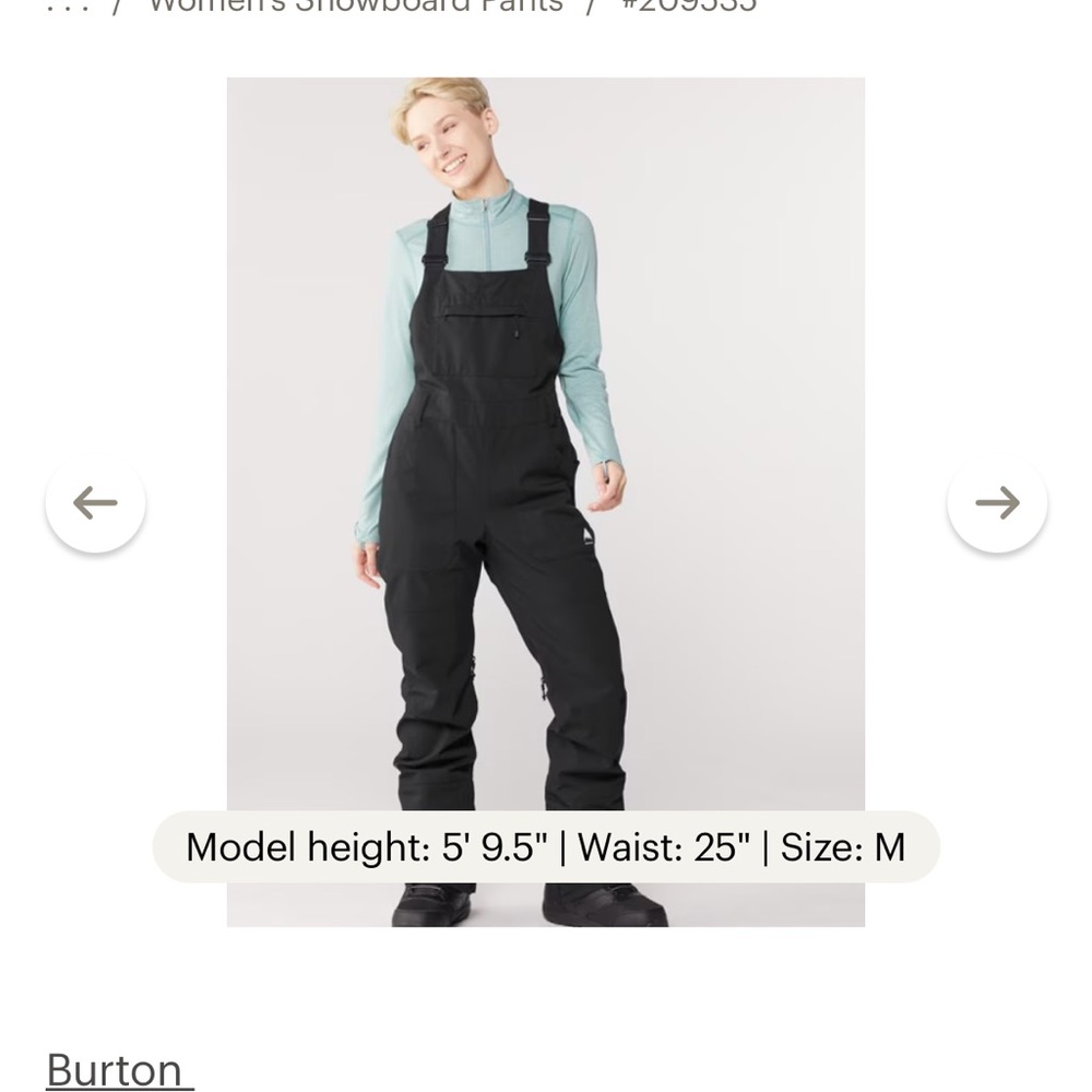 Burton Women’s Snowboarding Bibs
